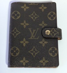 LOUIS VUITTON Monogram Agenda PM Notebook Cover R20005 Authentic 14.2cm x 10.2cm
