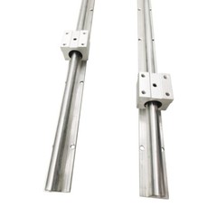 2Pcs SBR12 1500mm Aluminum Cylindrical Guide Linear Slide Rail+4Pcs UU