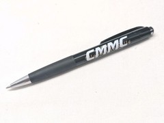 100 Misprint Rubber Grip Click Pens MARDI GRAS Hub Pen Bulk Lot BLACK
