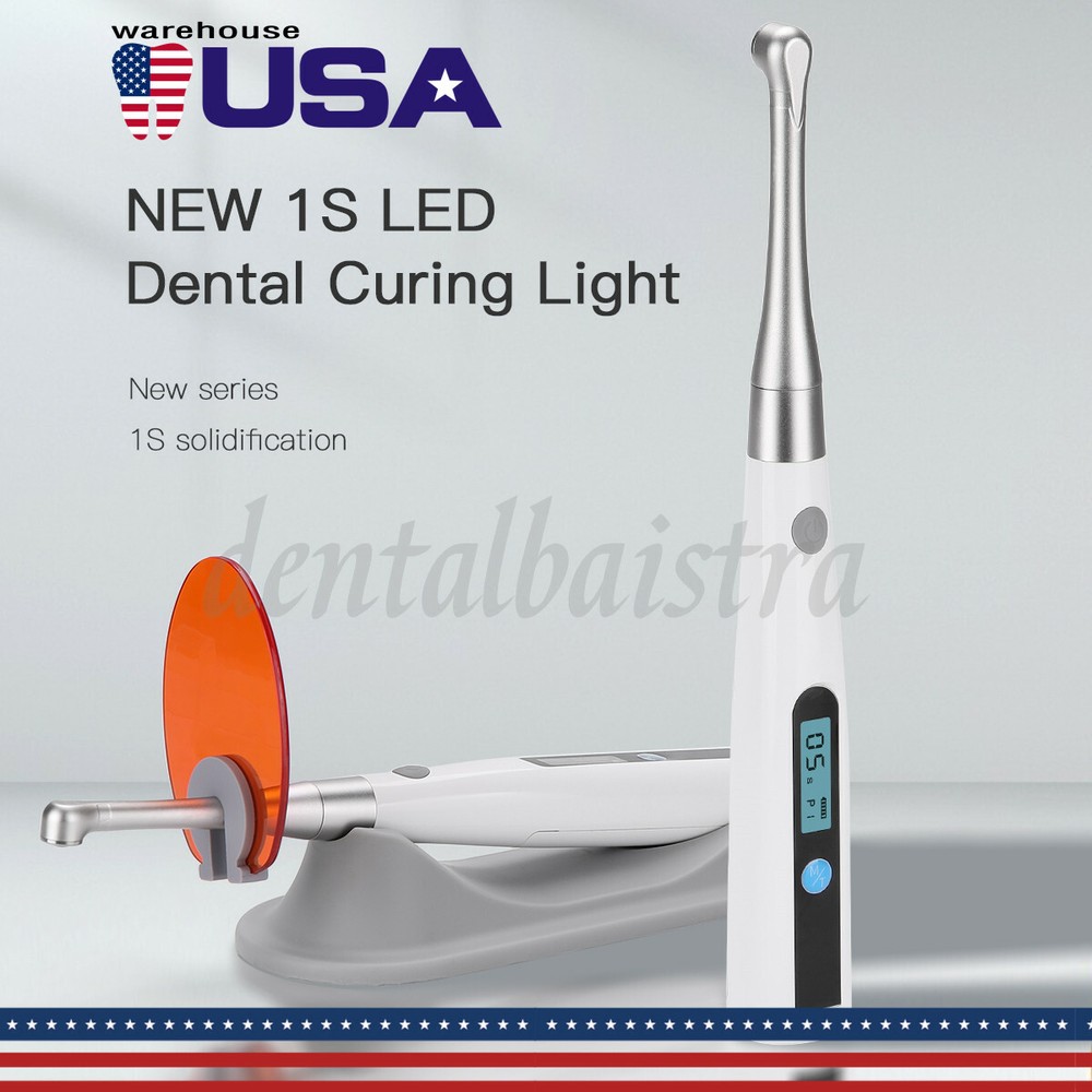 Dental Wireless Curing Light Lamp CV-215GUN 1 Second Curing 1400mw/cm2 UPS