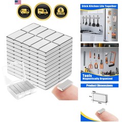 100Pcs Strong Neodymium Magnets Bar, Heavy Duty Rare Earth Magnets, Rectangul…