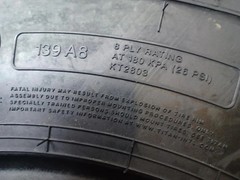 17.5L-24 TIRE R-4 NEW COSMETIC BLEM 8PLY TUBELESS 17524 17.5 24