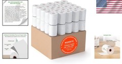 High-Quality 2 1/4″ x 85ft Thermal Receipt Paper Rolls – 50 Count, Biodegradable