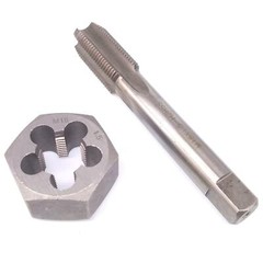 US Stock HSS M18 x 1.5mm Tap & 18×1.5mm Hexagon Die Metric Thread Right Hand Set