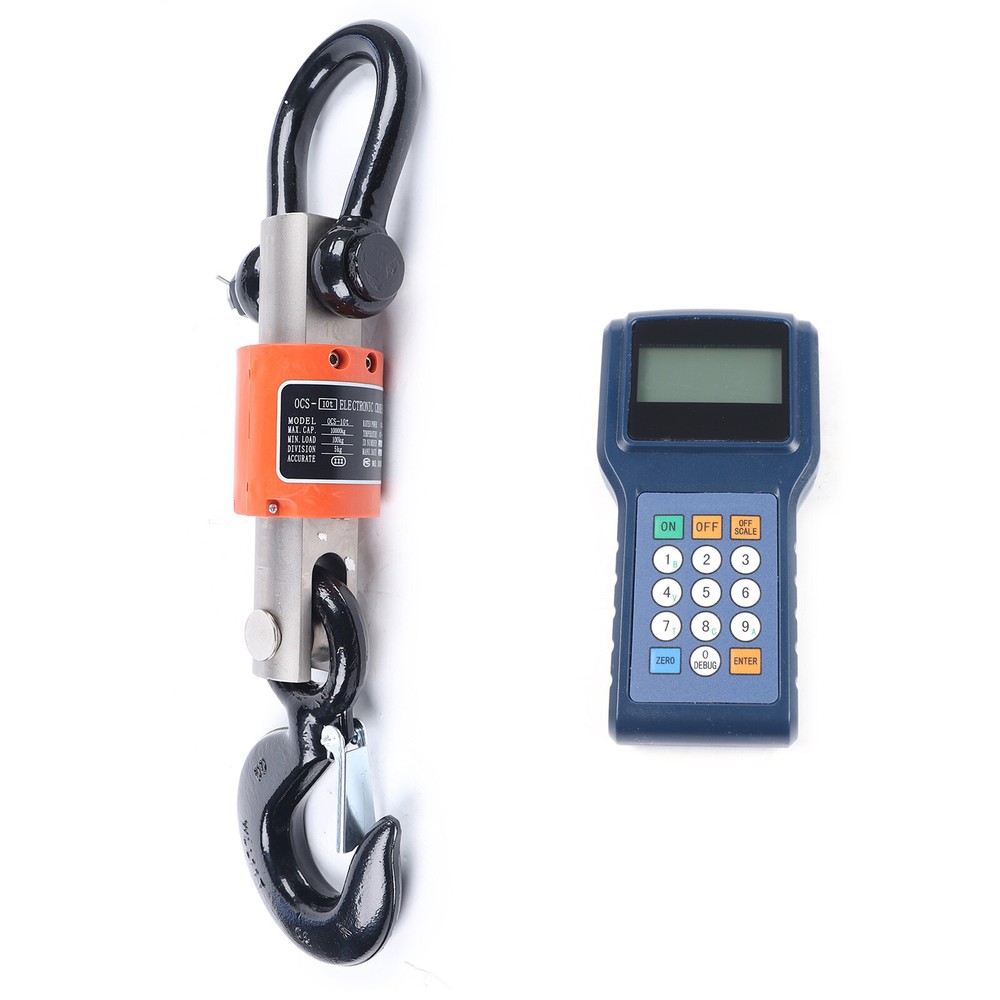 10Ton/10000Kg Electronic Digital Hanging Crane Scale Wireless Remote Lift Scale