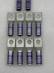 Lot of 10 Burndy Purple Die 15 N200 4/0 AWG Copper Compression Lugs