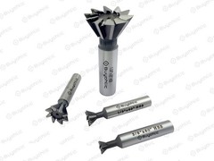 Dovetail Cutter HSS 60° – Double-Edged End Mill for Metal Machining -USA STOCK