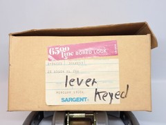 SARGENT 28-65G04 KL STOREROOM OR CLOSET CYLINDRICAL LEVER LOCK – USED NO LATCH