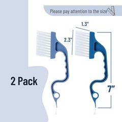 Window Track Cleaning Brush with Ergonomic Hadle and Built-in Scraper, Multipur