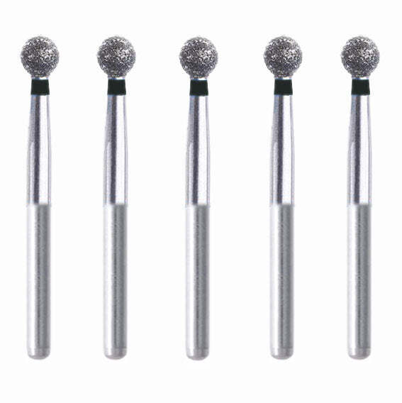 Spherical 3 mm Dia Extra Coarse Grit Diamond Bur 5/Pack [1672-001.30EC1]