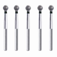 Spherical 3 mm Dia Extra Coarse Grit Diamond Bur 5/Pack [1672-001.30EC1]