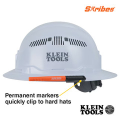 Klein Tools Skribes Ultra Fine Tip Permanent Markers, Black, 2-Pack