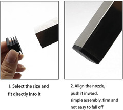 2 Inch (50 Mm) Square Plastic Plugs Tubing End Caps for Square Tubing Post (4 Pa