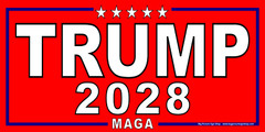 TRUMP 2028 – HUGE & VERY LARGE -RED Banners – Reinforced Vinyl -USA MADE QUALITY