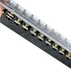 5pcs Dual Row 12 Positions Screw Terminal Electric Barrier Strip Block 600V 15A