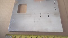 Aluminum plate 10-1/4″ x 10-1/4″ x point 385″ thick polished 1 side
