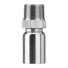 12 Pack 1/2″ NPTF Hydraulic Hose End Fittings, 1/2″ I.D. Hose x 3/4″ NPTF Male