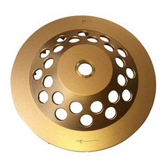 7″ Concrete Grinding Cup Wheels 12 Diamond Abrasive Seg 7/8″-5/8″ Arbor