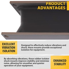 4 Pack Vibratory Compactor Rubber Shock Mounts For Stanley & Bobcat Hydraulic