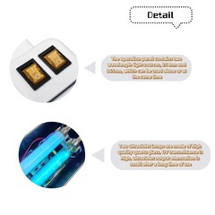 110V 60Hz Portable UV Analyzer Ultraviolet Detection Lamp 254nm 365nm