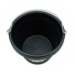 Little Giant 12-Quart Flexible All-Purpose Rubber Bucket Pail with Steel Handle