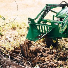 Titan Attachments Economy Series Stump Bucket Tree Scoop Digger Fits John Deere