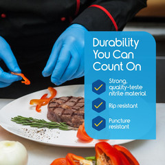 Inspire Nitrile Exam Gloves | The Original Quality Stretch Medium, Blue