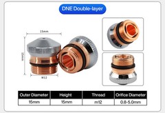 DNE Laser Cutting Nozzle D15H15 1.0-5.0mm For DNE Laser Cutting Machine Cut Head