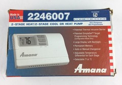Amana 2246007 Non Programmable Thermostat 2 Stage Heat 2 Stage Cool Or Heat Pump