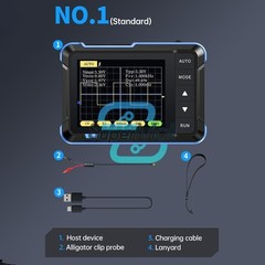 FNIRSI DSO152 Handheld Mini Oscilloscope Type-C Portable Digital Oscilloscope US