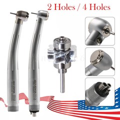 E-Type Dental High Speed LED Handpiece Standard Head Push 2/4Hole FDA
