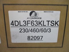 COPELAND 4DL3F63KLYSK 4DL3F63KE-TSK-800 208-230/460V 52.6/278.0A REMAN