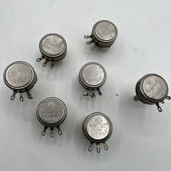 7 Vintage AB Allen Bradley Potentiometer Lot Various Values