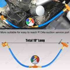Refrigerant Recharge Kit A/C R134-a Self-Sealing Adapter for AC Sealing cans