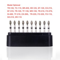 AZDENT Dental Diamond Burs FG Burs Super Coarse for High Speed Handpiece
