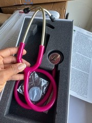 Classic Dual Head Stethoscope for Nurse Doctor Student – Raspberry Steel