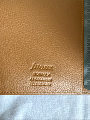 Filofax Norfolk A5 Leather Organizer Almond Brown Day Planner 6 Ring 9.4″ x 8.5″