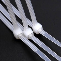Self-Locking Cable Ties Nylon Plastic Wire Width 4.6mm Zip Tie Cord Strap B/W