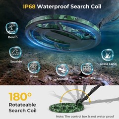 Metal Detector for Adults with 5 Professional Mode 3.5 MM Headphones Backlit