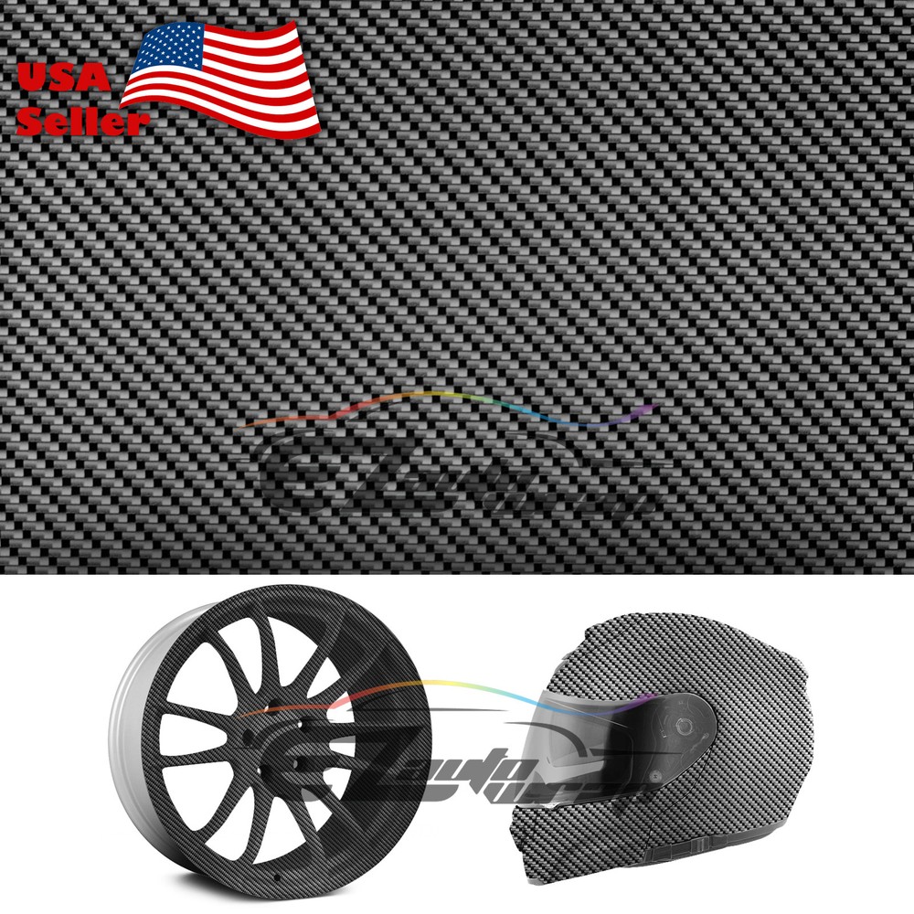 19″x38″ Hydrographic Film Hydro Dipping Dip Water Transfer Black Carbon Fiber #6