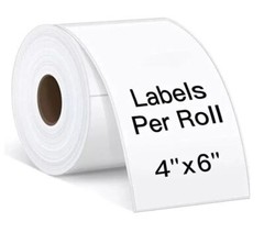 10 Rolls 4×6 Direct Thermal Shipping Labels – 250 per roll – 2500 labels