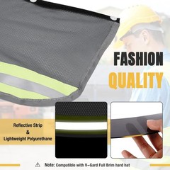 Hard Hat Visor with Neck Shade for Standard V-Gard Full Brim Attachment