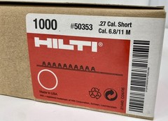 NEW Hilti #50353 .27 Cal Short RED 6.8/11 M10 FULL Case Of 1000 Shot SHIPS FREE!
