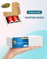 Shipping Boxes 7X5X2 Inches Small Mailing Boxes 50 Pack White Cardboard
