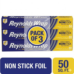 3 pk Reynolds Wrap Non-Stick Aluminum Foil Roll, 12 inches Wide, 50 Sq. Ft.