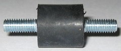 4 Isolation Rubber Mounts with M5-.8 x 12mm Hardware – Shock Mount – 40mm Long