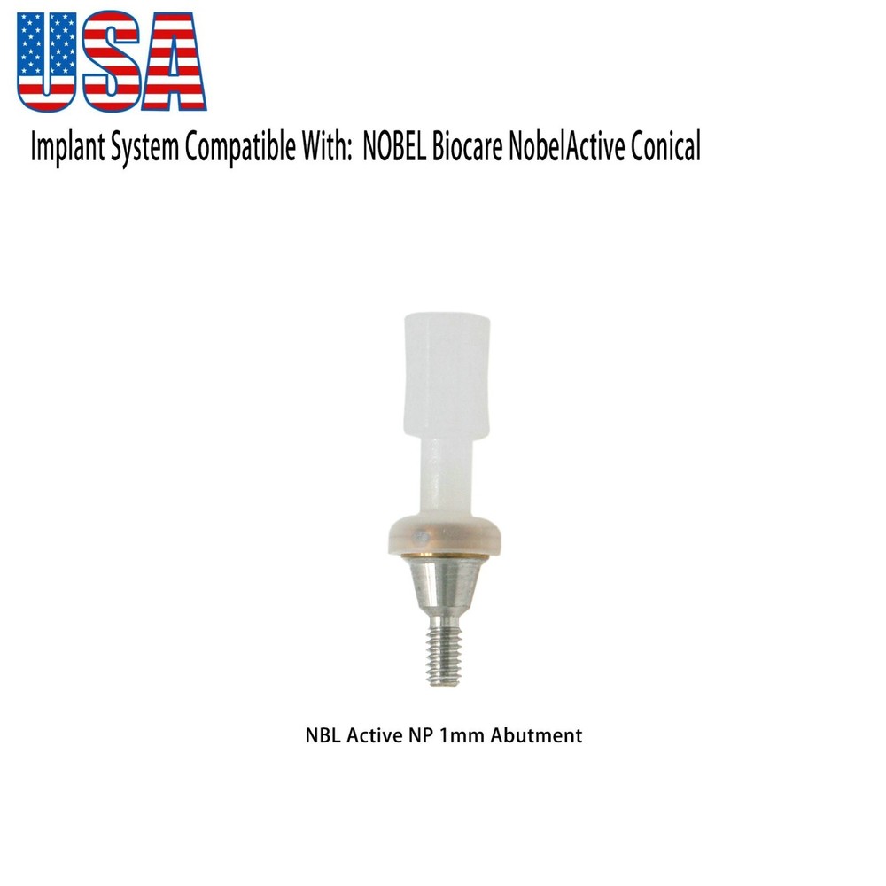 US Implant Locator Abutments Fits Nobel Active Male Caps Dental NP RP 1.0-5mm