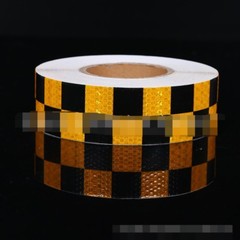 3M 10M 25M 46M Yellow and White DIY Safety Warning Reflective Strip Tape Sticker