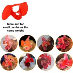 100pcs Pinless Chicken Peepers Pheasant Poultry Blinders Spectacles No Fight US