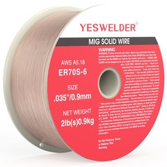 ER70S-6 MIG Wire .023/.030/.035 2LB Carbon Steel Solid Spool Welding